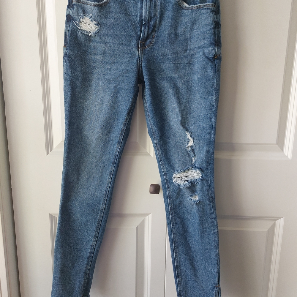 Kensie Light Blue Distressed Skinny Jeans